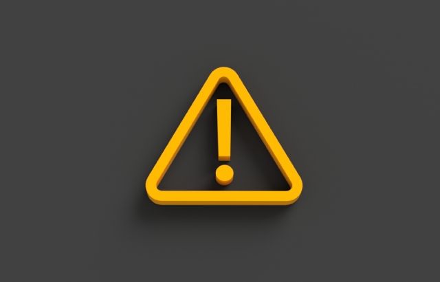 黄色い注意マーク